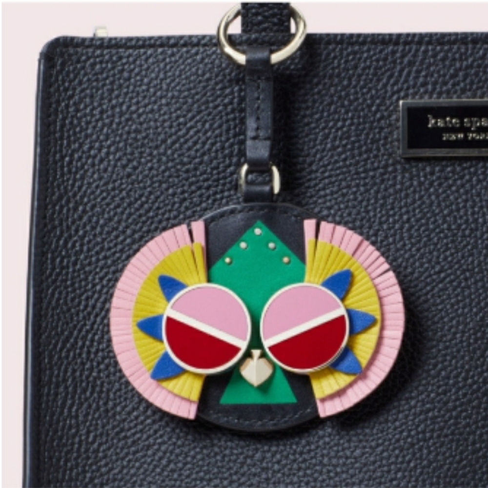 NWT kate Spade Spademal Peacock Jump Ring  Keychain